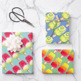summer birthday Fruit Ice pop Popsicle Watermelon  Sheets