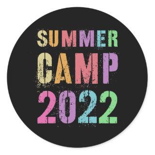 SUMMER CAMP 2022 for Friends and Mates to Sign Classic Round Sticker