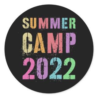 SUMMER CAMP 2022 for Friends and Mates to Sign Classic Round Sticker