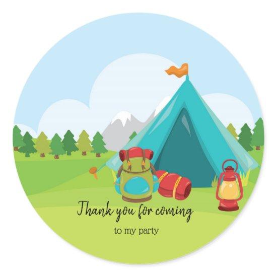 Summer Camp Classic Round Sticker