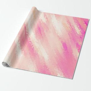 Summer Coral Pink Sunset Orange Abstract Art