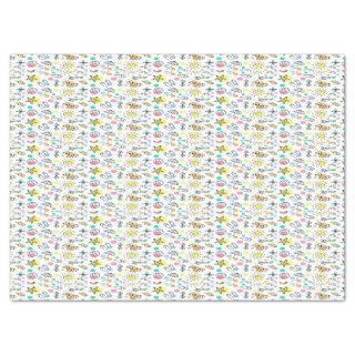 Summer doodle pattern tissue paper