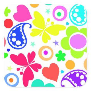 Summer Fun Square Sticker