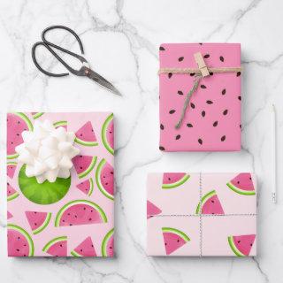 Summer Juice Watermelon White Pink  Sheets