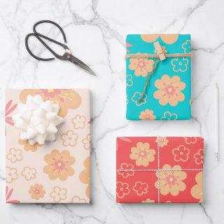 Summer Retro Floral Pattern  Sheets