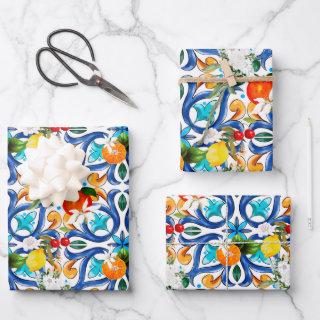 Summer ,Sicilian tiles ,majolica,ceramic tile   Sheets