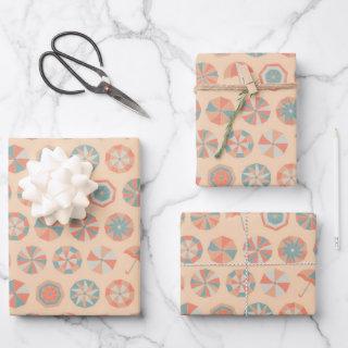 Summer vacation. Umbrella pattern   Sheets