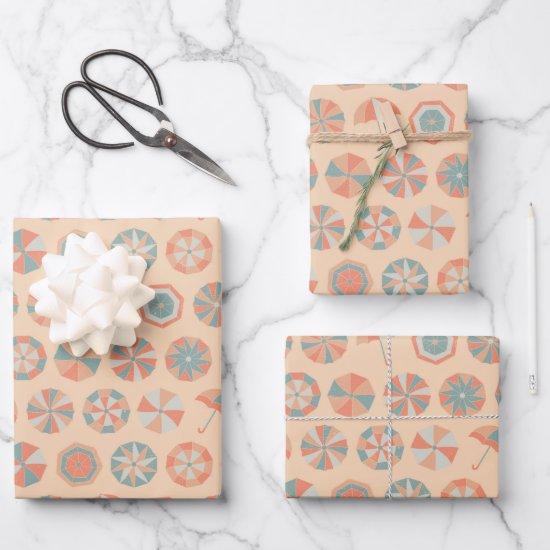 Summer vacation. Umbrella pattern   Sheets