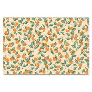 Summer Vintage Oranges Boho Nature Fruit Tissue Paper