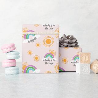 Sun and Rainbow Baby on the Way Shower