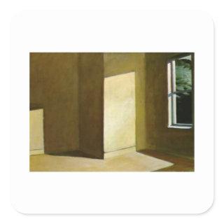 Sun in an Empty Room - Edward Hopper Square Sticker