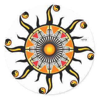Sun of A Basket Classic Round Sticker