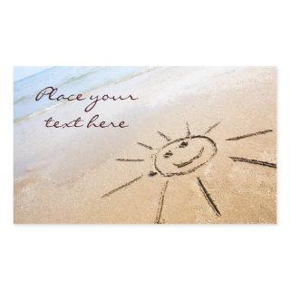 Sun On The Beach Rectangular Sticker