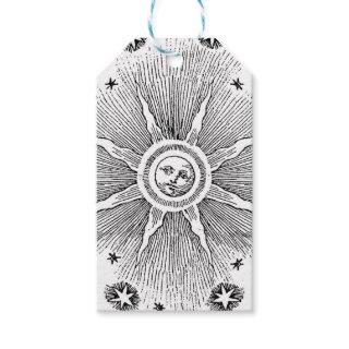Sun Stars Antique Night Sky Medieval Zodiac Gift Tags