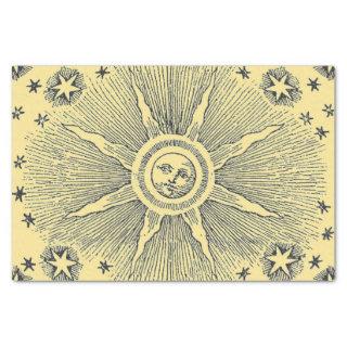 Sun Stars Antique Night Sky Medieval Zodiac Tissue Paper