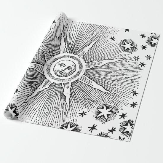 Sun Stars Antique Night Sky Medieval Zodiac