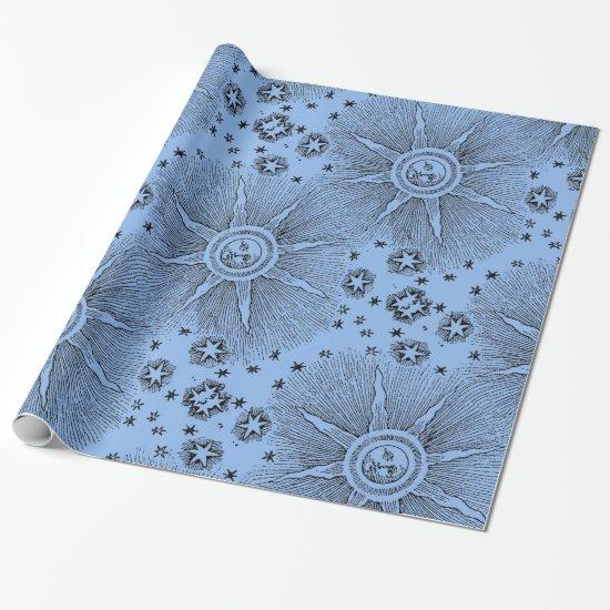 Sun Stars Antique Night Sky Medieval Zodiac