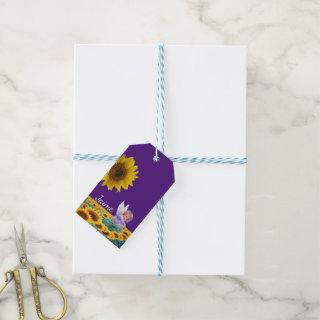 Sunflower Gift Tags Angel