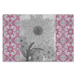 Sunflower Polkadot Center Tissue Paper