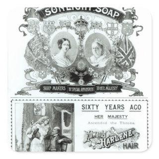 Sunlight Soap advertisement Square Sticker