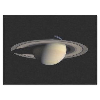 Sunlit Saturn Gas Giant Planet by Cassini Tissue Paper