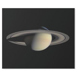 Sunlit Saturn Gas Giant Planet by Cassini