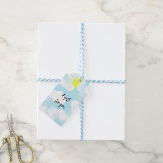 Sunny Blue Summer Sky with Clouds  Gift Tags