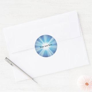Sunray pattern TEMPLATE Classic Round Sticker