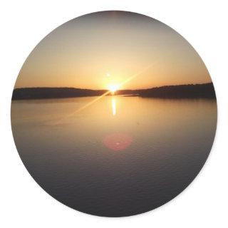 Sunrise Classic Round Sticker