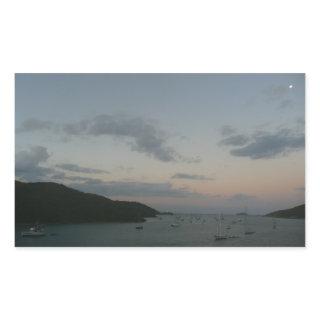 Sunrise in St. Thomas IV US Virgin Islands Rectangular Sticker