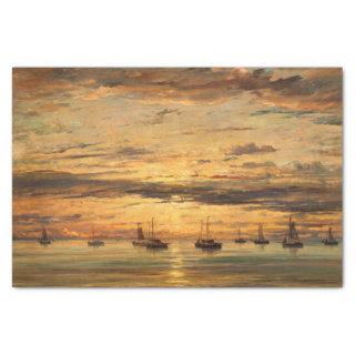 Sunset at Scheveningen by Hendrik Willem Mesdag Tissue Paper