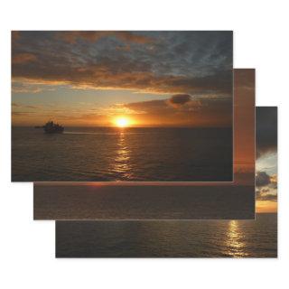 Sunset at Sea II Tropical Seascape  Sheets