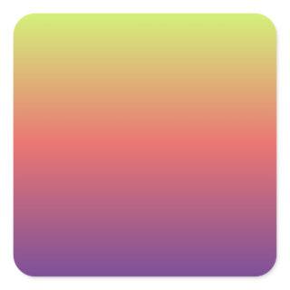 sunset gradient colors blur background square sticker