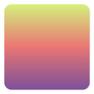 sunset gradient colors blur background square sticker