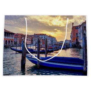 Sunset in Canal Grande Large Gift Bag