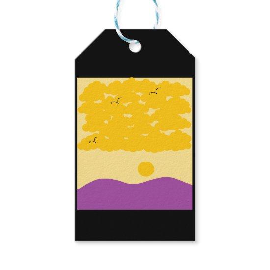 Sunset o' Purple Hills  Gift Tags