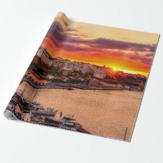 Sunset over Mahon harbor - Menorca, Spain