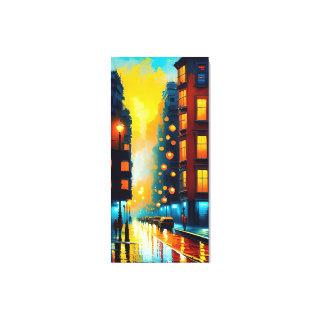 Sunset over the City Canvas Print