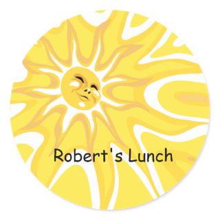 Sunshine Custom Lunch Bag Sticker
