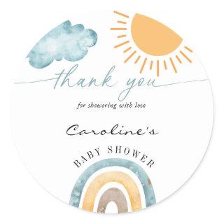 Sunshine Here Comes The Son Thank You Classic Round Sticker