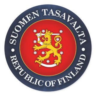 Suomen Vaakuna Classic Round Sticker