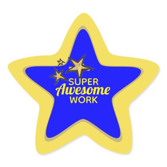 Super Awesome Work Stickers