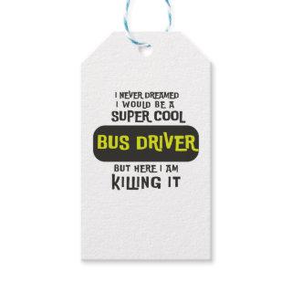 Super Cool Bus Driver Gift Tags