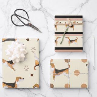 Super Cute Beagle neutral colours dog lovers  Sheets