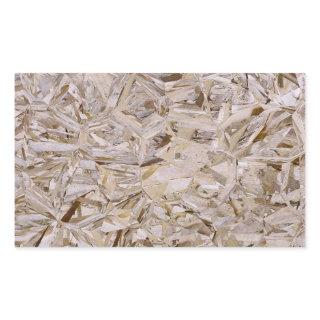 Super Duper Cool OSB Construction Plywood Print Rectangular Sticker