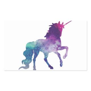 Super Nova Unicorn Rectangular Sticker