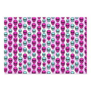 Super Quirky Pink Repeating Gothic Skull Design  Sheets