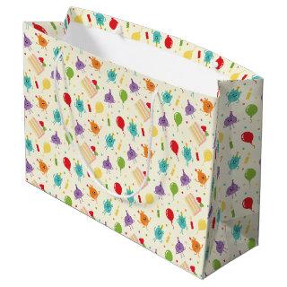 Super Simple | Bumble Nums Birthday Cake Pattern Large Gift Bag