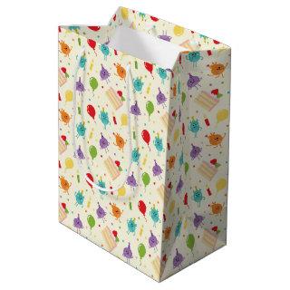 Super Simple | Bumble Nums Birthday Cake Pattern Medium Gift Bag