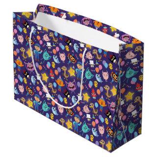 Super Simple Characters Birthday Pattern Large Gift Bag